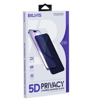 Newface Apple iPhone 16 5D Privacy Diamond Hayalet Cam Ekran Koruyucu