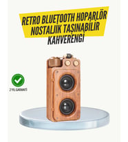 Klasik Görünümlü Bluetooth Hoparlör 360 Derece Stereo Ve Fm Radyo