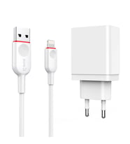 PD To Apple Lightning Şarj Seti ADAPTÖR+KABLO Hızlı ŞARJ USB ve PD Adaptör + Lightning Şarj Kablosu (Beyaz)