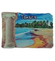 Jamaika Temalı Sütun Magnet (Karışık)