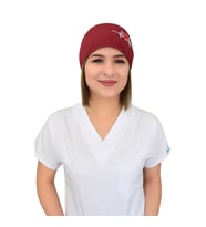 Kırmızı Kalp Ritim Nakışlı Doktor Hemşire Hastane Cerrahi Bone