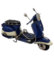Midnight Metal Dekoratif Vespa Scooter Biblo