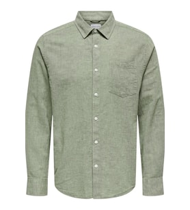 ONSCAIDEN LIFE REG LS 1 PKT SHIRT NOOS (Yeşil)