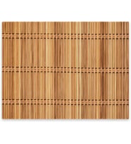 Lexroo Bambu Amerikan Servis, Doğal Bambu Malzeme, 17.7 x 11.8 inç (45 x 30 cm), 3 Adet (Model 12)