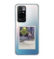 Redmi 10 2022 Uyumlu Shrek Minimalsit Poster Desenli Şeffaf Telefon Kılıfı