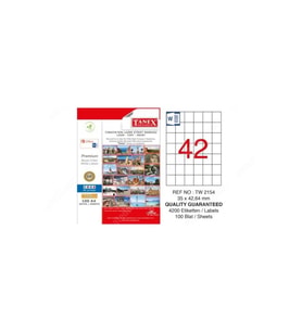 Tanex Lazer Etiket 100 Yaprak 35 x 42 Mm Lazer Yazıcı Etiketi