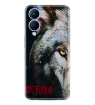 Vivo Y17S Kılıf Silikon Desen Özel Seri Wolf Eyes 1758