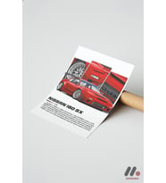 Nissan 180SX JDM Araba Posteri, Çerçevesiz Yüksek Kalite Duvar Afişi - Oto Severlere