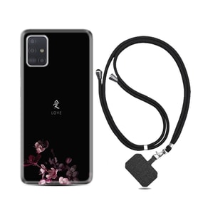 Samsung a71 A72 A73 A7 A9 2018 C7 C9 Kılıf Boyun Askılı Silikon Love 1629
