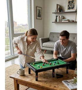 Mini Bilardo Masası Oyuncak Seti Çocuklar İçin Eğlenceli Masa Oyunu
