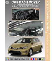 TOYOTA AURİS (2012-2019) Torpido Örtüsü Ön Göğüs Halı Torpido Koruma Tam Uyum UV Koruma Kolay Montaj