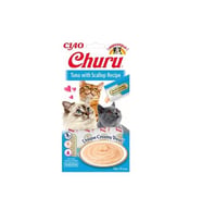 CIAO Churu Cream Ton Balıklı ve Deniz Taraklı Krema Kedi Ödül Maması 14 Gr (4'lü)