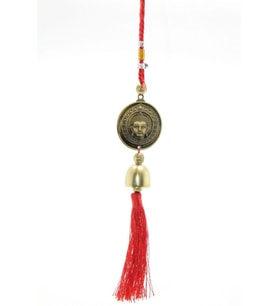 Feng Shui Bereket Şans Mutluluk Çanı Budha Buda Buddha Kapı Çanı Deprem Çan (Gold)
