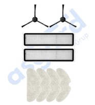 Dreame D10S, D10S PRO, D9 MAX GEN2 Uyumlu 2 Yan Fırça 2 Filtre 4 Mop PKT-iasgf0000236