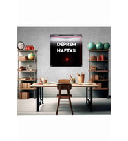 Deprem Haftası Fotoğraf Panosu Branda 100x100