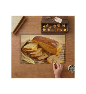 Tahıllı Ekmek Görseli Tasarımı 240 parça Ahşap Puzzle Ahşap Kutuda MP01611