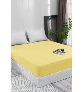Battal ve Büyük Yataklar için Lastiksiz Düz Renk Çarşaf 240x260 Cm