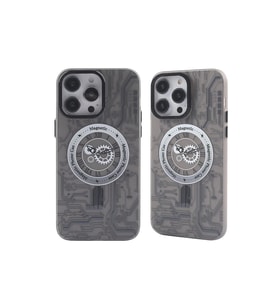 Apple iPhone 14 Pro Max Kılıf Apollo Magneticsafe Desenli Kapak - Apollo Siyah - 1
