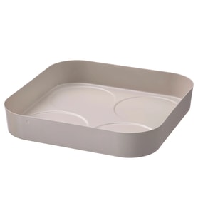 IKEA HALVTOM gri-bej 17x17 cm baharatlık tepsisi