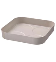 IKEA HALVTOM gri-bej 17x17 cm baharatlık tepsisi