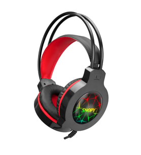 SNOPY SN-GX7 CRAZY Kablolu 3.5mm Jac USB Rainbow Aydınlatma Gaming Mikrofonlu Kulaklık (Siyah)(1923)