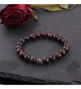 Granat - Garnet Doğal Taşlı Bileklik Bay- Bayan