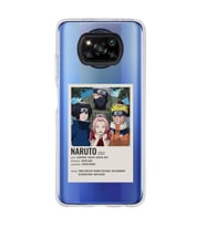 Poco X3 Pro Uyumlu Naruto Anime Desenli Şeffaf Telefon Kılıfı