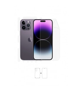 iPhone 14 Pro Max Full Body Ekran Koruyucu Ön Arka Yan Darbe Emici Poliüretan Film