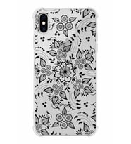 Apple iPhone XS Max Uyumlu Köşe Korumalı Antişok Kapak Nostalji Desen Tasarımlı Şeffaf  Kılıf
