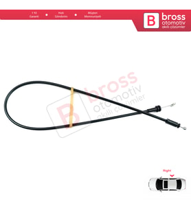 Renault Kangoo KC Express FC Nissan Kubistar MK1 X76 8200182966 İçin Sağ Sürgülü Kapı İç Açma Teli