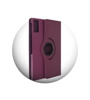 Redmi Pad SE 11 inç Uyumlu 360 Dönebilen Suni Deri Tablet Kılıfı (Mor)