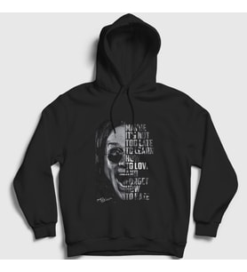 Presmono Unisex Siyah Not Too Late Ozzy Osbourne Kapüşonlu Sweatshirt 39611tt