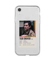 Iphone XR Uyumlu Taxi Driver Poster Tasarımlı Şeffaf Telefon Kılıfı