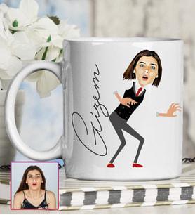 Kişiye Özel Karikatür Tasarım Kupa Bardak 95762