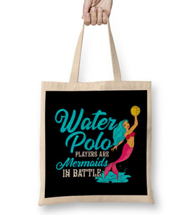 Cute Water Polo Players Are Mermaids In Battle Bez Çanta Uzun Saplı