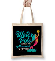 Cute Water Polo Players Are Mermaids In Battle Bez Çanta Uzun Saplı