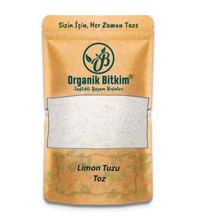 Organik Bitkim Toz Limon Tuzu 1 kg