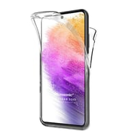 Microsonic Samsung Galaxy A73 5G Kılıf 6 Tarafı Tam Full Koruma 360 Clear Soft Şeffaf (Renksiz)