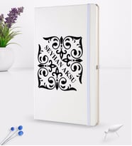 BK Gift Kişiye Özel İsimli Beyaz Termo Deri Defter 16x24cm Model 10
