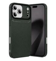 Newface Apple iPhone 17 Pro Max Auto Focus Karbon Kapak - Koyu Yeşil