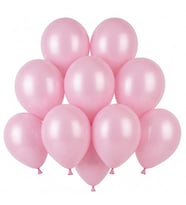 Bebek Pembe Renk Lateks Pastel Balon (13 cm) - 10 Adet