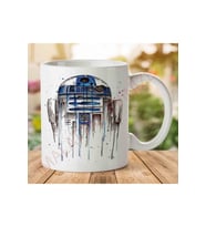 R2-d2 ( Star Wars ) Iki Tarafı Baskılı Kupa Bardak