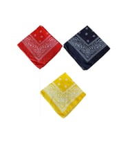 %100 Pamuklu Klasik Desen Unisex 3lü Bandana Seti Renkli Bandana Etnik Desenli A Kalite Bandana