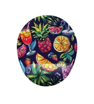 Tropikal Meyve Kokteyli Bilek Destekli Mouse Pad (Çok Renkli)