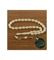  Oval Kesim Tombul Fosforlu Tesbih 8*10 mm