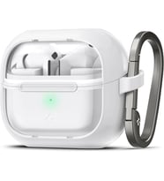 Galaxy Buds 3 Pro/Buds 3 ile Uyumlu Kılıf Ultra Hybrid Jet White - ACS08431