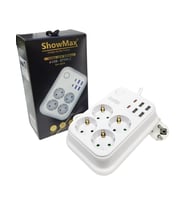 Showmax SH-4629 Termal Akım Korumalı 2 Metre Priz (Beyaz)