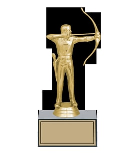 ODAK KUPA - Figürlü Kupalar - Okçu Figürlü Kupalar FG-001 C - 18 cm