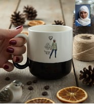 Kişiye Özel Karikatürlü Cute But Capricorn Oğlak Burcu Kupa Bardak Pro Doğum Günü Hediyesi