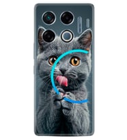 Infinix GT 20 Pro Kılıf Boutique Baskılı Resimli Komik Kedi Pcode -008